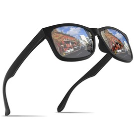 MARSQUEST Momentum Series Sunglasses, Men's, Polarized, Wellington-type, UV400, UV Protection, Impact Resistant, Motorcycle, Sports, Driving, Running, Fishing, Mountain Climbing, Fashion, Unisex, gray