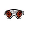 SkullSkins Derailed Motorcycle Goggle Skin (Orange)