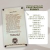 Frustration Rummy Scorecard Board Game - Family Game Night Set