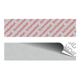 VOID Safety Labels "Safety Label" on Roll 80 x 20 mm Red