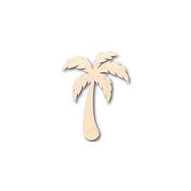 Unfinished Wood Palm Tree Shape Beach Tropical Craft up to 46" DIY 10" / 1/4"