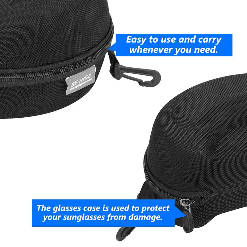 VGEBY Goggles Case Ski Goggles with Black Hard Case for
