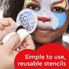 Snazaroo Re-usable Face Paint Adventure Stencils, Blue, 6 Pcs