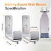 MUSVOH Ironing Board Holder Hanger Wall Mount, 304 Stainless Steel