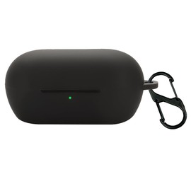 QWYJ Funda para Sony WF-C710N Case Carcasa Protectora de Silicona, para Sony WF-C710N Funda con Mosquetón Llavero Anti-perdida (Negro)
