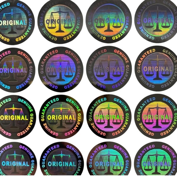 Hologram Security Labels 20mm Genuine Guaranteed Void Stickers Original Holographic