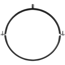 10" Inch Galvanized Pipe Hanger with Rubber - Conduit Mounting Clamp - Tube Brackets - Pipe Clamps - Tube Wall Mounting Bracket Clamp - Rigid Conduit Holder - PVC and Metal Pipe Attachment Hanger