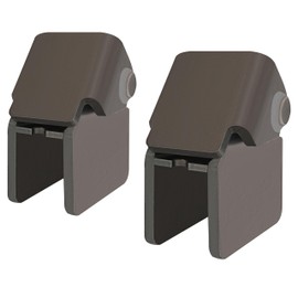 ALMULOO 2 PCS Heavy Duty Steel Dump Truck Trailer Hinges Work on Any 2" Rectangular Tube (4", 5", 6" or Wider)