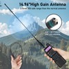 BAOFENG Radio UV-5R Ham Radio(4pcs Batteries), Handheld 8W Upgrade Long