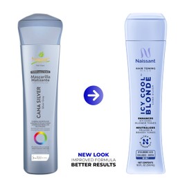 naissant Icy Cool Purple Toning Mask | Ultra High-Purity Pigments | Neutralizes Yellow & Brassy Tones | Hyaluronic Acid, Collagen & Biotin | Paraben, Ammonia & Sulfate Free | 10.1 Fl. Oz