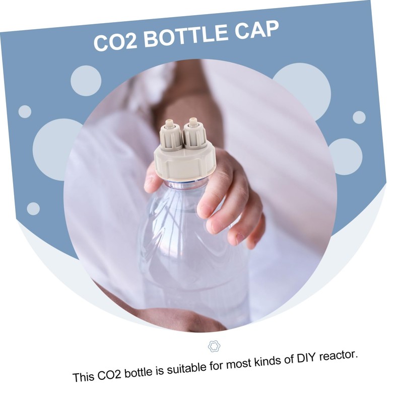 ORFOFE Aquarium Co2 System Pro Tube Guage Bottle Cap Air