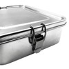 Rosenstein & Söhne Lunch Boxes with Compartments: Stainless Steel Lunch