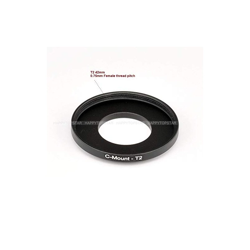 C Mount (25mm 0.75mm Thread Pitch) to T T2 (42mm