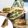 Yardwe 50pcs Triangle Sandwich Boxes with Window Kraft Paper Sandwich