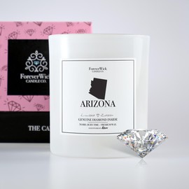 ForeverWick Arizona Diamond Candle | Scented Candles for Home, Office, Bathroom | Hand Poured Natural Soy Candle | Gift Candles for Women | Woodsy and Earthy Scents | 70-Hour Burn Time, 14 oz