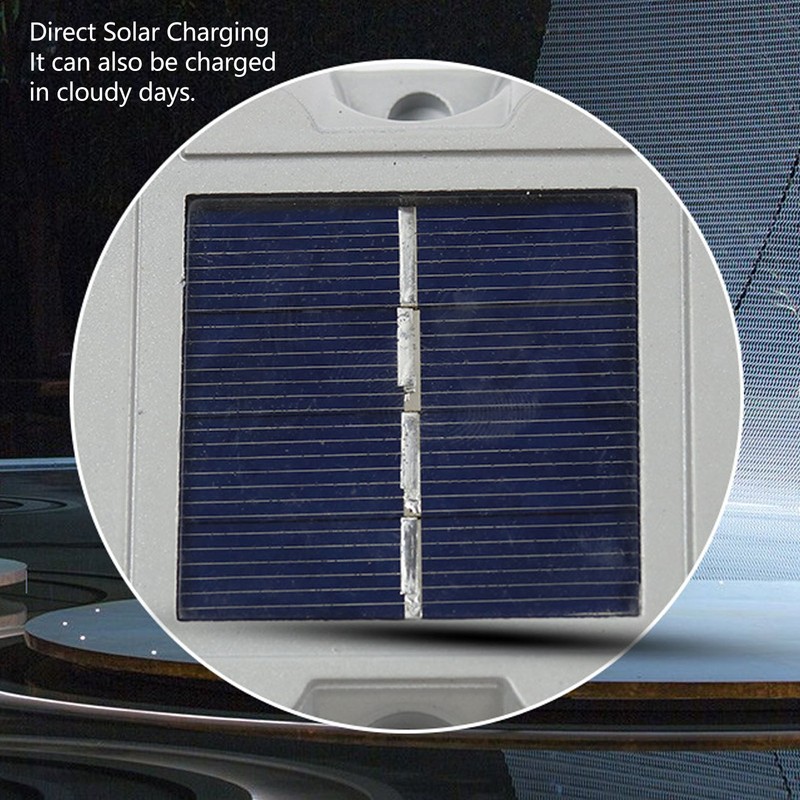 Solar Deck Light Waterproof Night Lamp Reflective Flashing Warning for