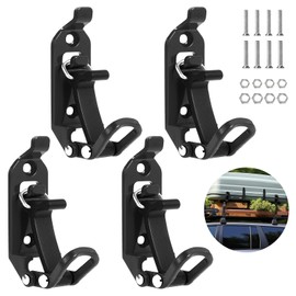 Moendergo Pack of 4 Shovel Holders for Roof Racks, Holder Roof Rack Accessories, Metal Rubber Clamp, Shovel Mount Clamp, Wall Mounting Kit for Offroad Roof Racks, Boats, Axe