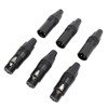 10pcs XLR Connector Professional 5 Male 5 Female High Conductivity