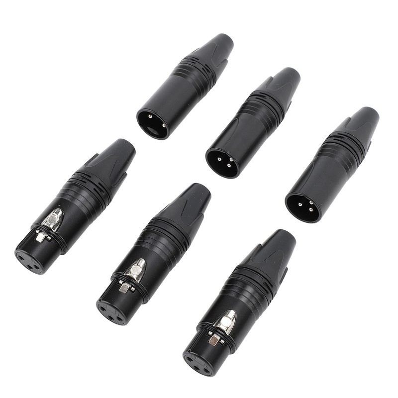 10pcs XLR Connector Professional 5 Male 5 Female High Conductivity