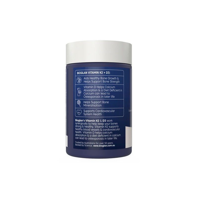 Bioglan Vitamin K2 + D3 60 Capsules
