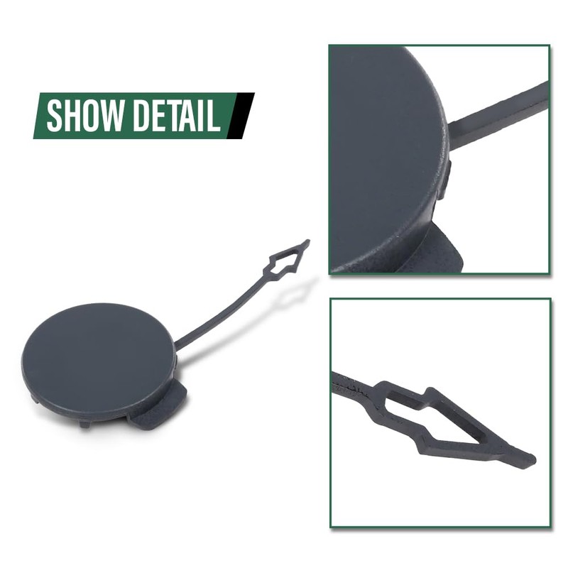 LQI Front Bumper Tow Hook Eye Cover Compatible with Jaguar