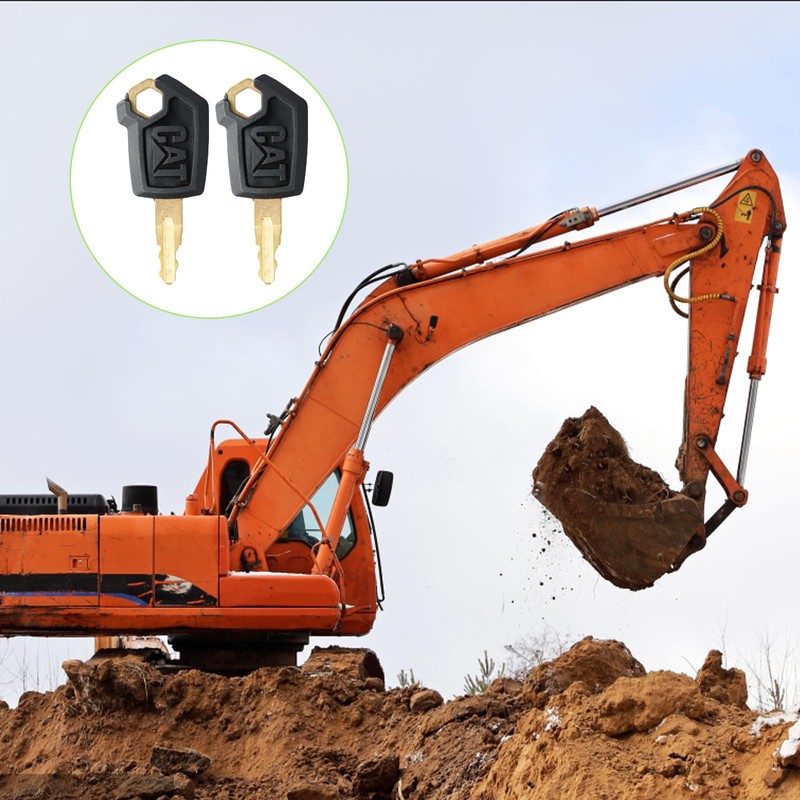 Joyan 2 pieces ignition key 5P8500, construction machinery key set,