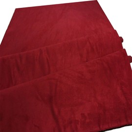 Mybecca Microsuede Fabric 58/60" Width Fabric by The Yard Color : Red (1 Yard, 36"x58") (Precut into 1 Yard Pieces by Prime)