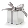 KPOSIYA 100 Pack Favor Boxes 2x2x2 inch Candy Boxes Silver
