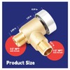 Dusledel Upgraded 571-VAC-CHK-A Brass RV Vacuum Breaker Check Valve, 571