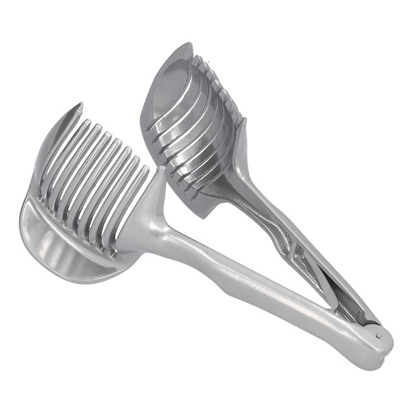 Tomato Slicer, Stainless Steel Handheld Round Lemon Cutter Multifunctional Fruits