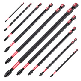 Geinxurn Impact Tough #2 Phillips 6 in. Insert Driver Bits,10Pack Bulk PH2 Screwdriver Bits Set