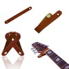 Alnicov Guitar Strap Ukulele Strap Button Synthetic Leather Headstock Adapter