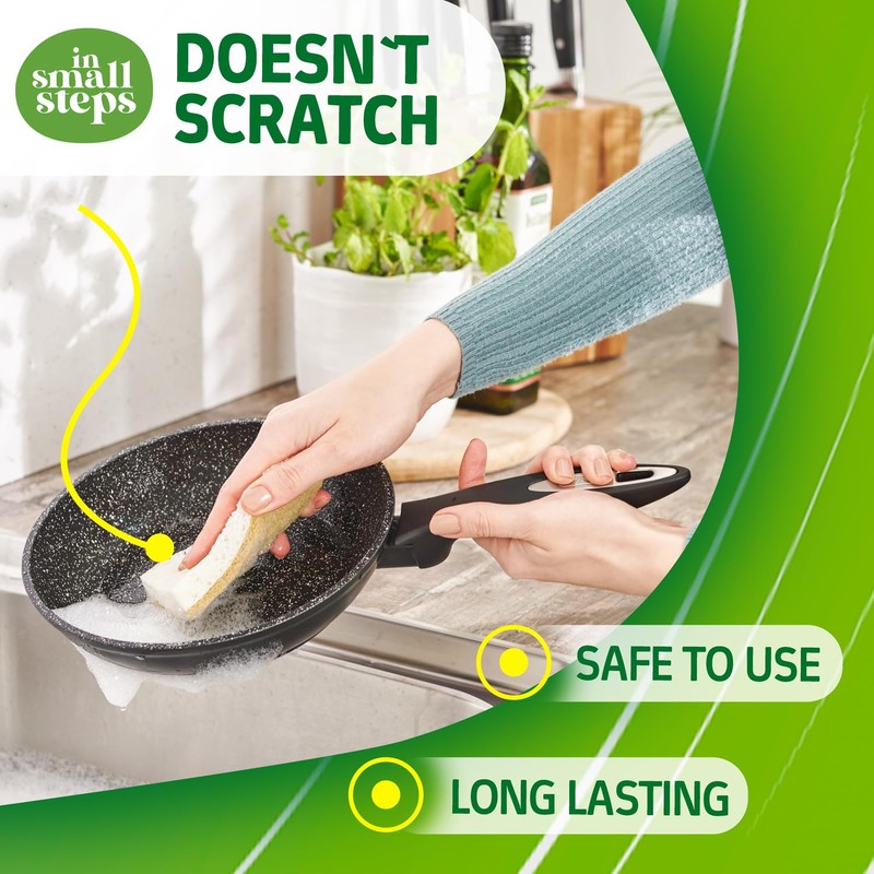 In Small Steps Eco Friendly Dish Sponges for Washing Up