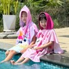 growell Hooded Kids Beach Towels - Toddler Bath Towel Girls