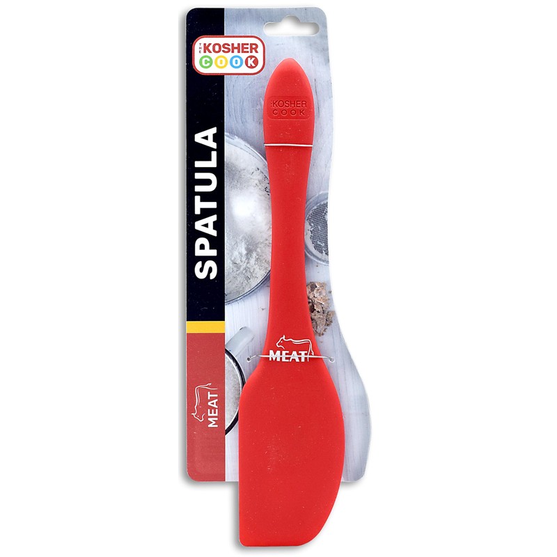 The Kosher Cook Meat Red Silicone Spatula – Heavy Duty,