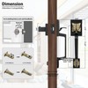 Haidms Bronze Front Door Handle, Entry Door Handle and Reversible