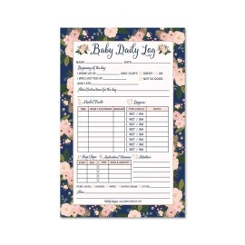 Nanny Newborn Baby or Toddler Log Tracker Journal Book, Daily Schedule...