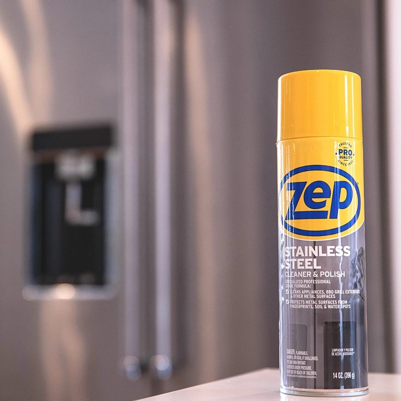 Zep Stainless Steel Cleaner and Polish 14 ounces - ZUSSTL14