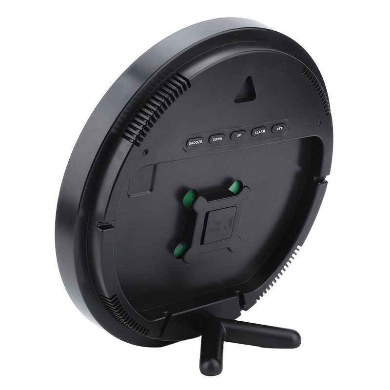 Round Digital Wall Clock 12 24Hr USB Powered Silent Modern