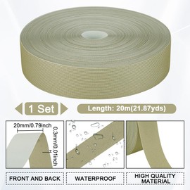 AHANDMAKER 65.61 ft x 0.8 Inch Fabric Heat Sealing Tape Waterproof for Iron-On Seam Sealing Fabric Tape Heat Resistant Fabric Tape for Jackets Sportswear Yellow Green
