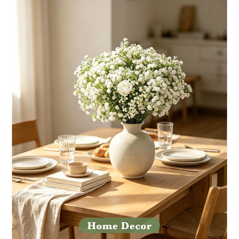 80 Pcs Babys Breath Artificial Flowers,Baby Breath Flowers Artificial Bulk