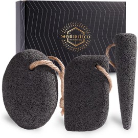 SAMEBUTECO Piedra Pómez Volcánica Natural Para Pies Piedra Pómez Para Limpieza De Plantas De Los Pies, Bordes De Los Pies, Limpieza Profunda De Las Costuras De Los Dedos, Exfoliante De Pies Para Elimi