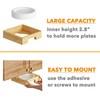SpaceAid 9-inch Paper Plate Dispenser, Under Cabinet Bamboo Plates Holder,