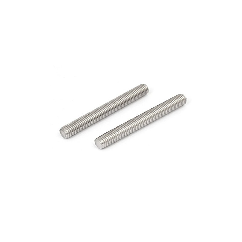 sourcing map 304 Stainless Steel Full Threaded Rod Hardware M8