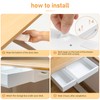 ROCDEER Under Desk Drawer Bamboo, Slide Out Desk Drawer Attachment,