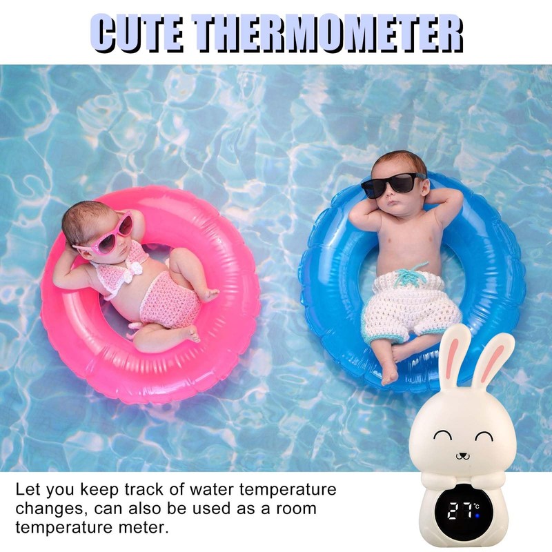 Digital Baby Bath Thermometer, Baby Accurate Water Thermometer with LED