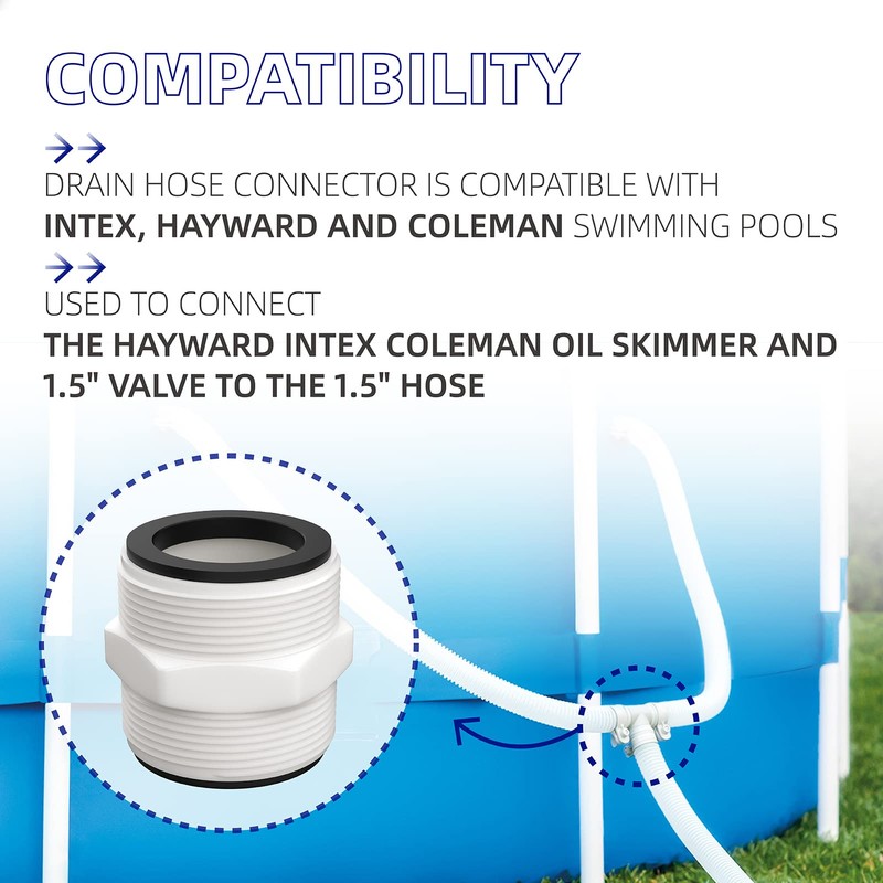 PalpitateC Pool Split Hose Connector Compatible with Intex Coleman Swimming