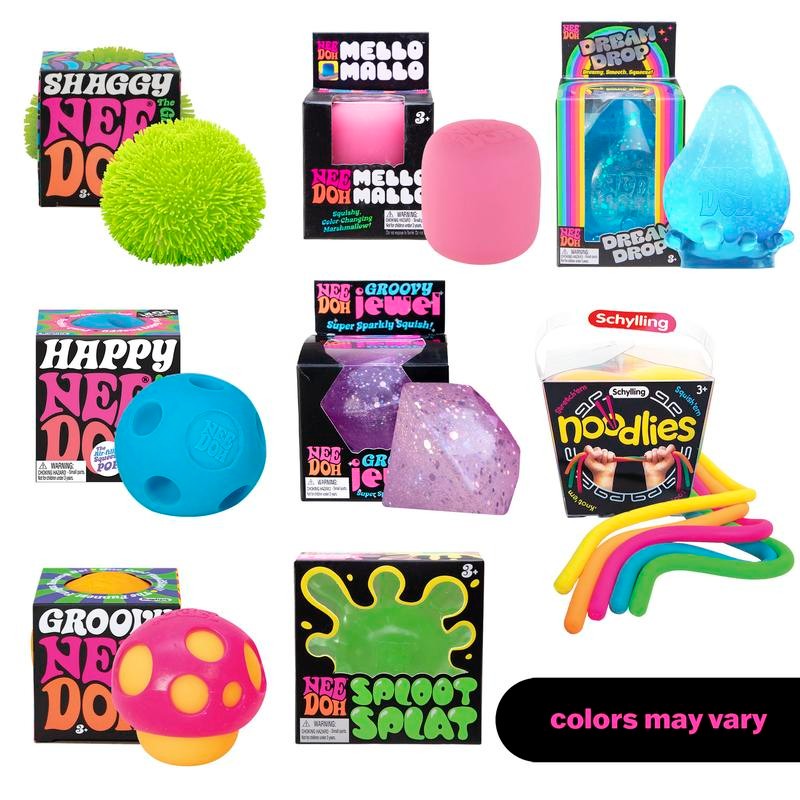 Schylling NeeDoh Spring Sensations Bundle - Squishy Sensory Toys -