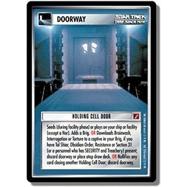 Decipher Star Trek CCG 1E BOG Blaze of Glory Holding Cell Door GC12