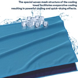 KUOGAS Fitness Towel Set of 2 | 120 x 50 cm + 100 x 30 cm | Cooling Towel with Zip Pocket, Quick-Drying Microfibre Gym Sports Towel for Gym and Training, 2